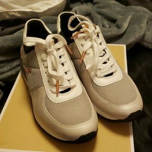 Michael Kors Allie Trainer Extreme Aluminum NIB